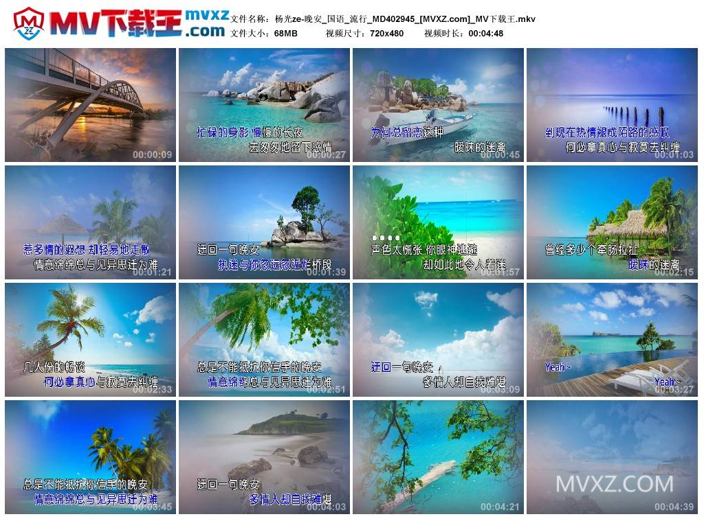 杨光ze-晚安_国语_流行_MD402945